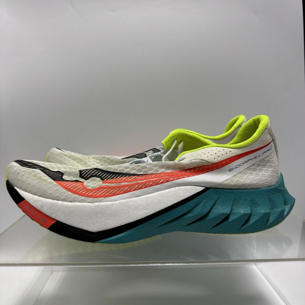 Saucony Endorphin Pro 4 White Real Running Shoes S20939-97 Men's Size 12.5